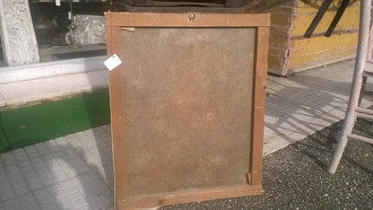 DIPINTO, QUADRO, OLIO SU TELA SANTA CON BAMBINO EPOCA FINE '600 PRIMO '700
