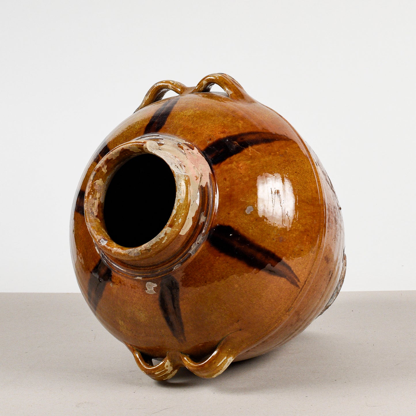Anfora in terracotta smaltata inizio XX