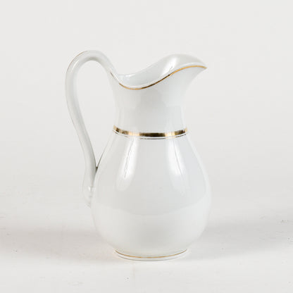 vaso da notte in ceramica con profili oro