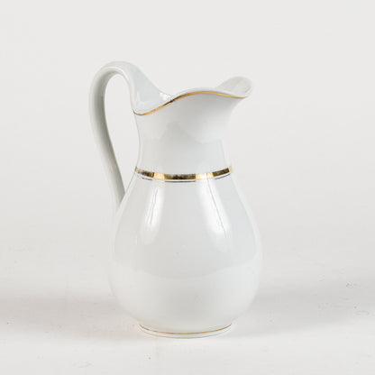 vaso da notte in ceramica con profili oro