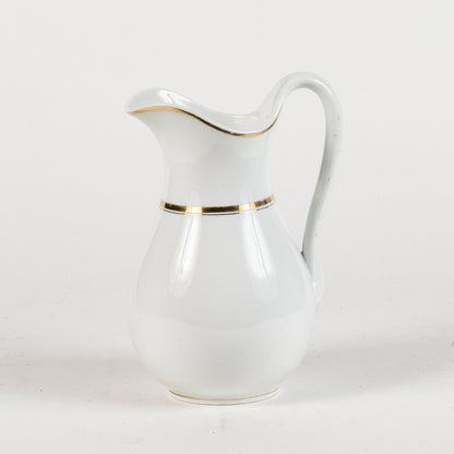 vaso da notte in ceramica con profili oro