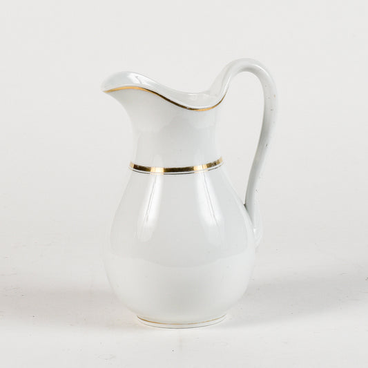 vaso da notte in ceramica con profili oro
