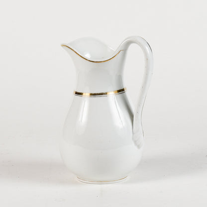 vaso da notte in ceramica con profili oro