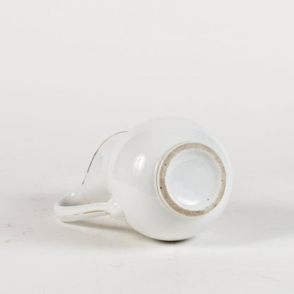 vaso da notte in ceramica con profili oro