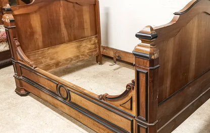Letto a barca antico  ad una piazza e mezza Francia 1880