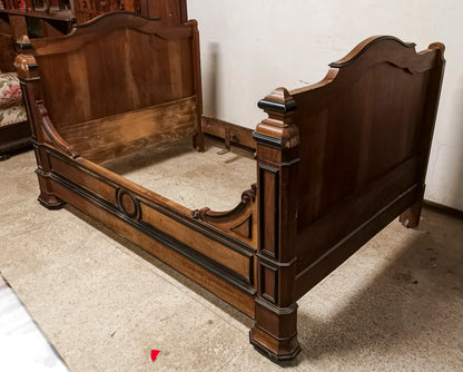 Letto a barca antico  ad una piazza e mezza Francia 1880