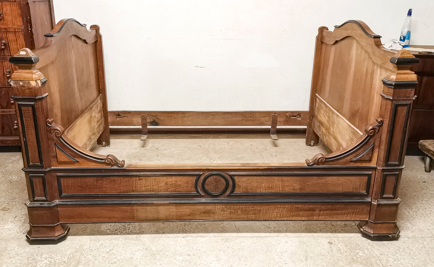 Letto a barca antico  ad una piazza e mezza Francia 1880