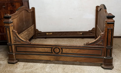 Letto a barca antico  ad una piazza e mezza Francia 1880