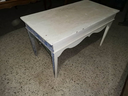 Tavolo laccato  con cassetto e centina mossa Italia epoca primo 1800