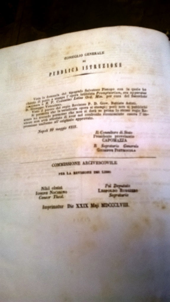 PROMTUARIUM SEU APPARATUS CONCIONUM NEAPOLI 1859
