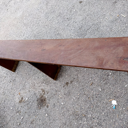 Panca in legno massello di olmo da restaurare Italia epoca fine 700