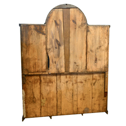 Credenza servante in noce intarsiata con specchiera Francia epoca 1850