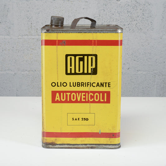 Latta Olio Lubrificante AGIP 1970