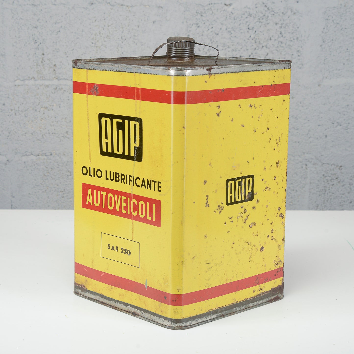 Latta Olio Lubrificante AGIP 1970