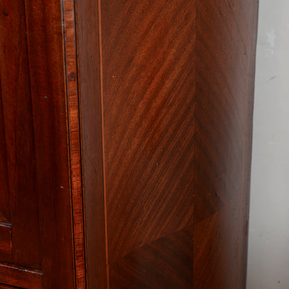 Secretaire intarsiato  con piano in marmo Italia epoca 1890