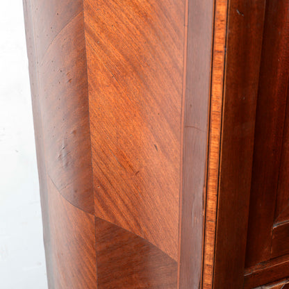 Secretaire intarsiato  con piano in marmo Italia epoca 1890
