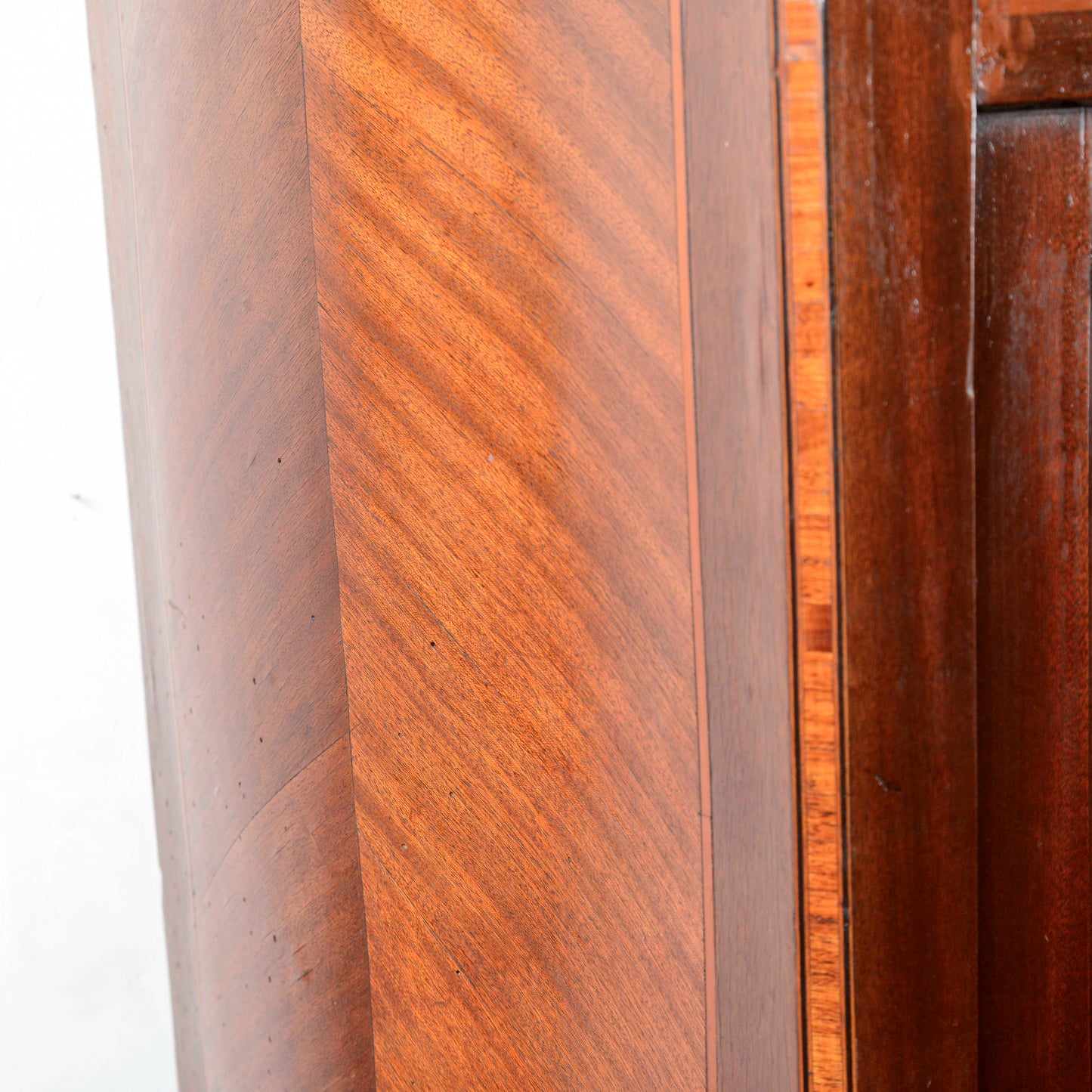 Secretaire intarsiato  con piano in marmo Italia epoca 1890