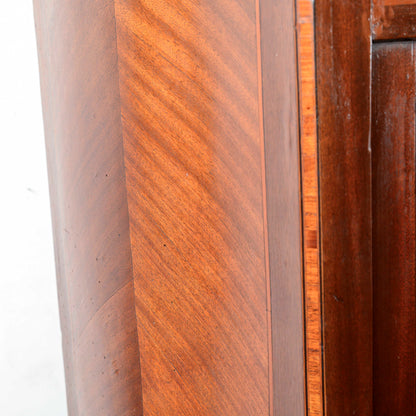 Secretaire intarsiato  con piano in marmo Italia epoca 1890