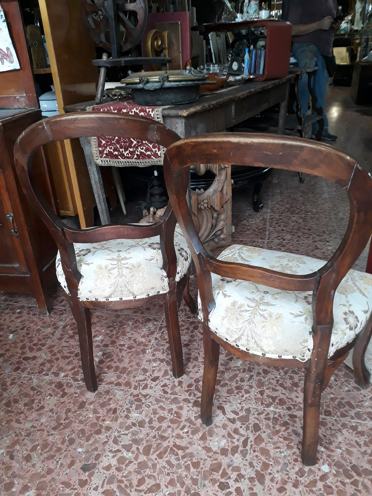 Sedie stile Luigi Filippo rifatte nella metà del 900