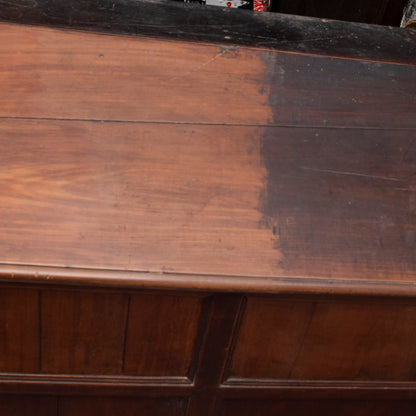 Mobile credenza contenitore legno  ciliegio piano ribalta incilanato Italia epoca fine 1700