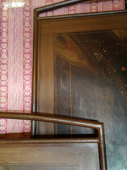 Letto singolo in metallo dipinto