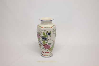 Vaso in ceramica con decoro stile Faenza Italia 1980