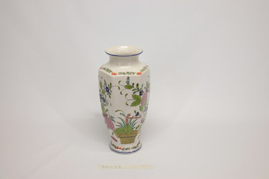 Vaso in ceramica con decoro stile Faenza Italia 1980