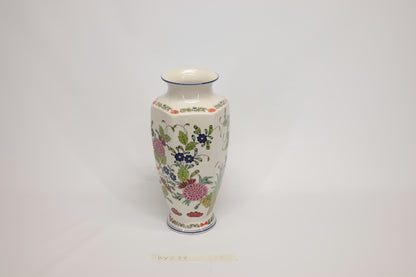 Vaso in ceramica con decoro stile Faenza Italia 1980