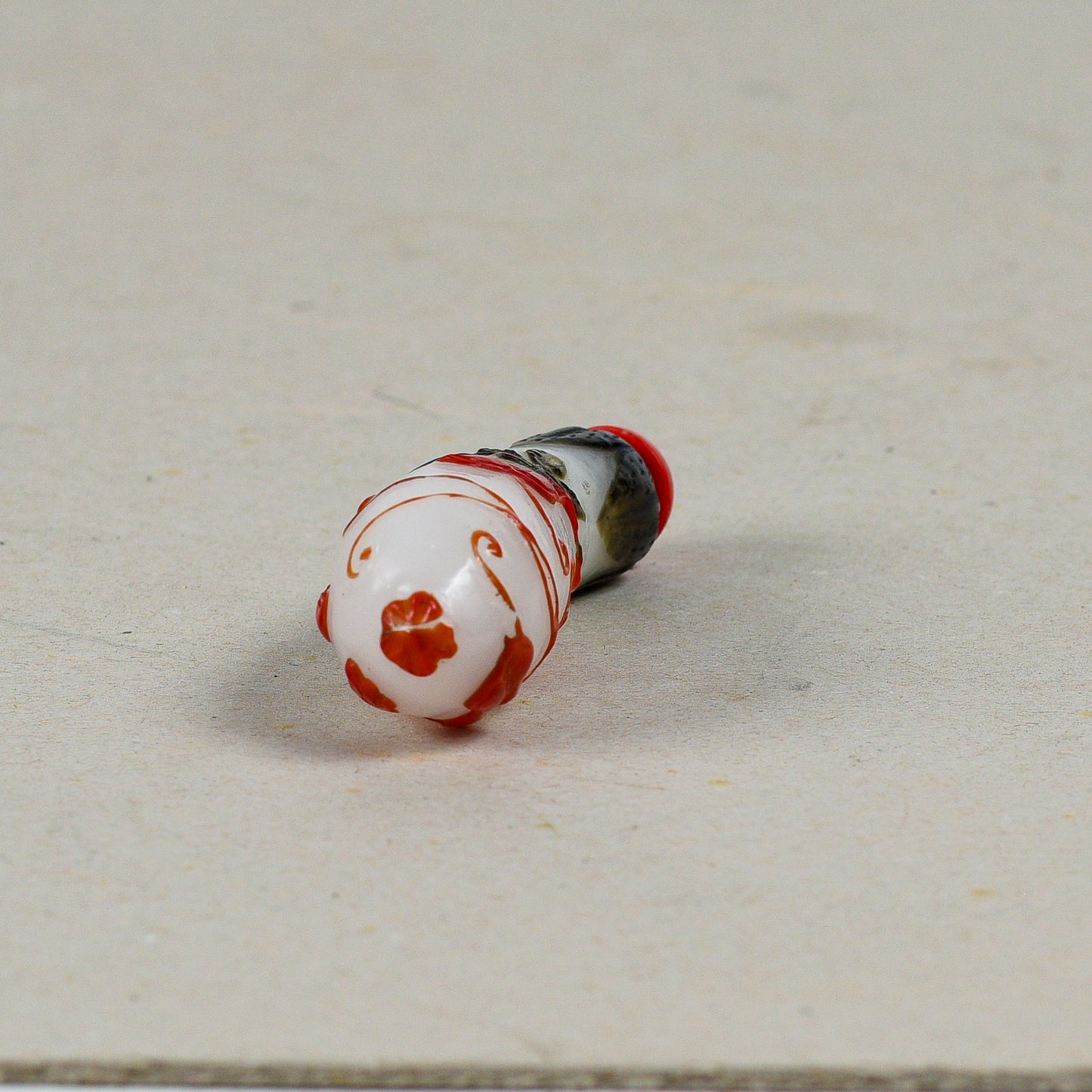 Boccetta Da Fiuto Cinese Snuff Bottle In Vetro Finemente Decorata