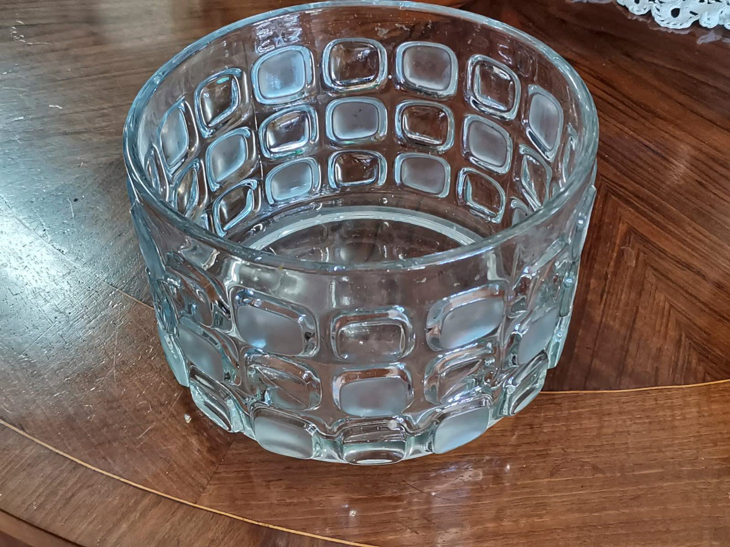 VASO IN VETRO BASSO Italia 1970