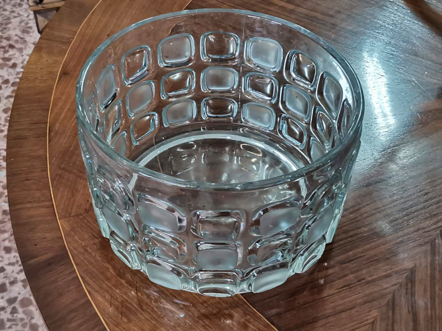 VASO IN VETRO BASSO Italia 1970