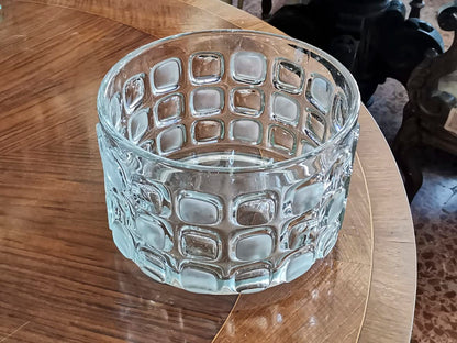 VASO IN VETRO BASSO Italia 1970