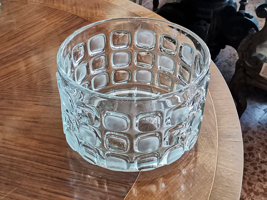 VASO IN VETRO BASSO Italia 1970