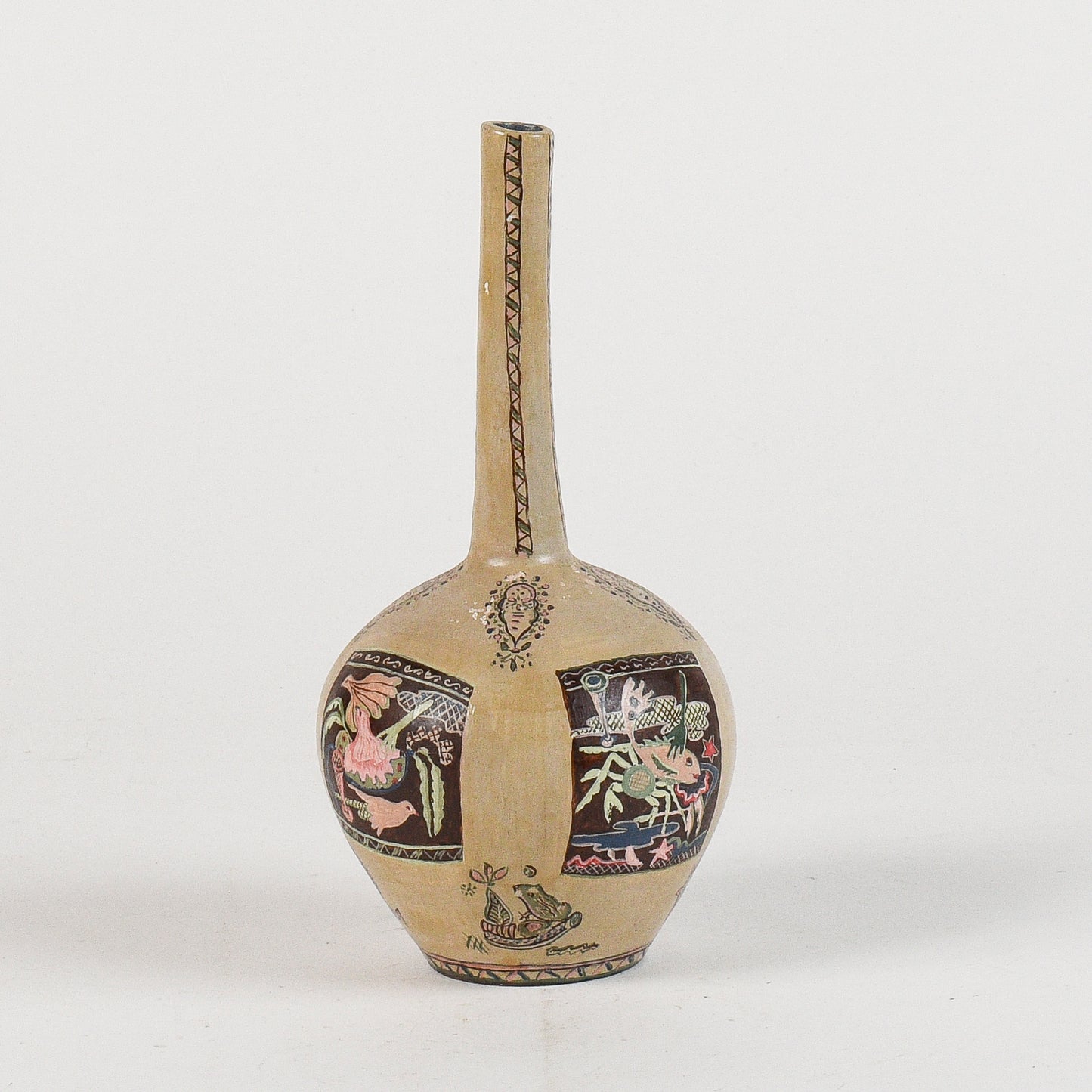 vaso ceramica con decori