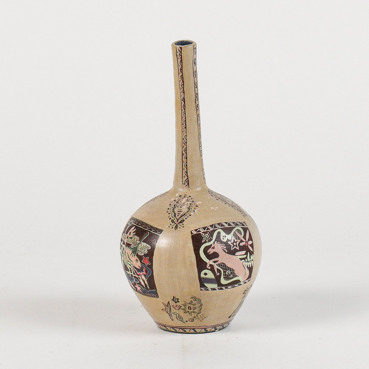 vaso ceramica con decori