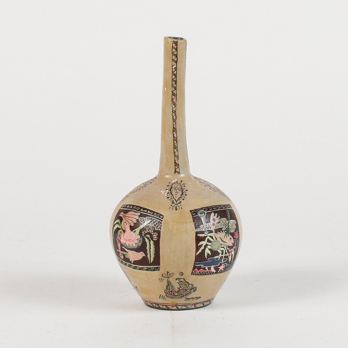 vaso ceramica con decori