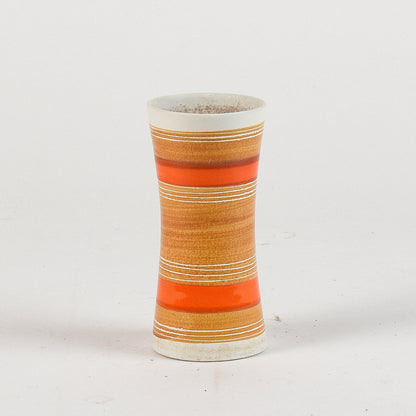 vasetto vintage ocra e arancione