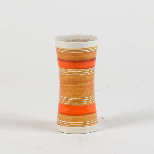 vasetto vintage ocra e arancione