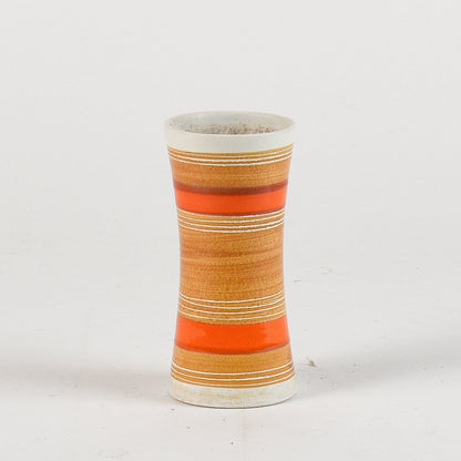 vasetto vintage ocra e arancione