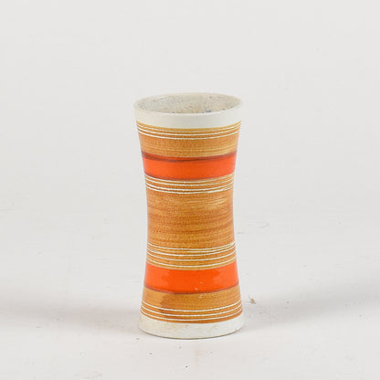 vasetto vintage ocra e arancione