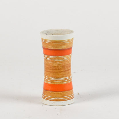 vasetto vintage ocra e arancione
