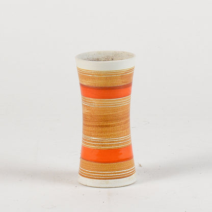 vasetto vintage ocra e arancione