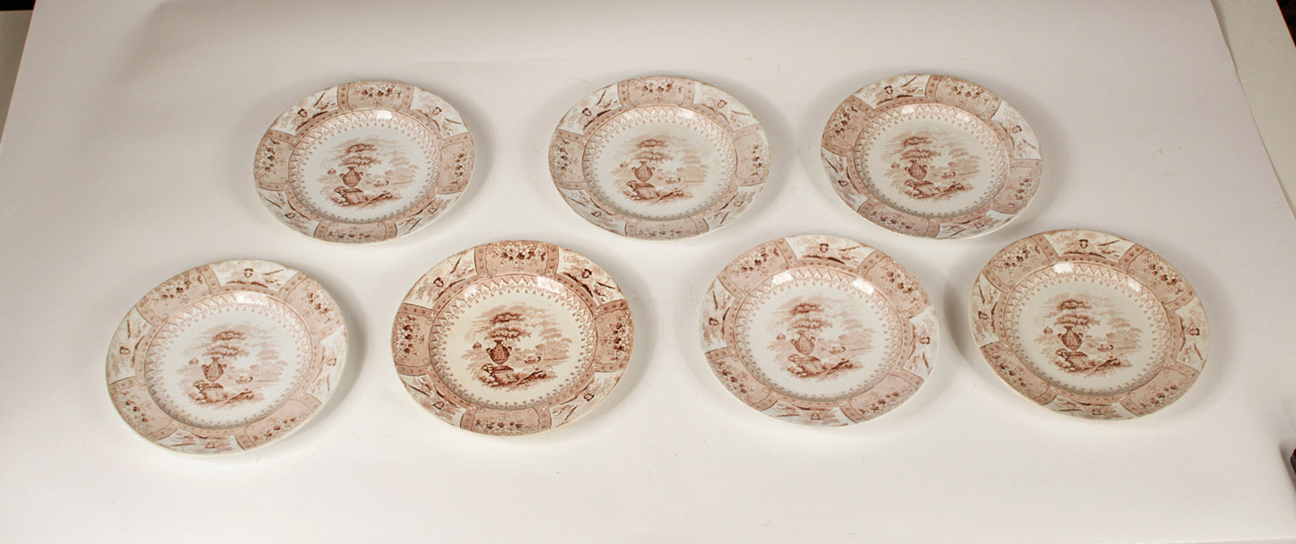 Servizio  di piatti  piani 22 pezzi ceramica marcata Canova Stone Ware by Thomas Mayer Staffordshire 1830