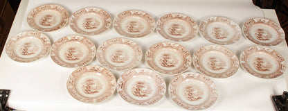 Servizio  di piatti  piani 22 pezzi ceramica marcata Canova Stone Ware by Thomas Mayer Staffordshire 1830