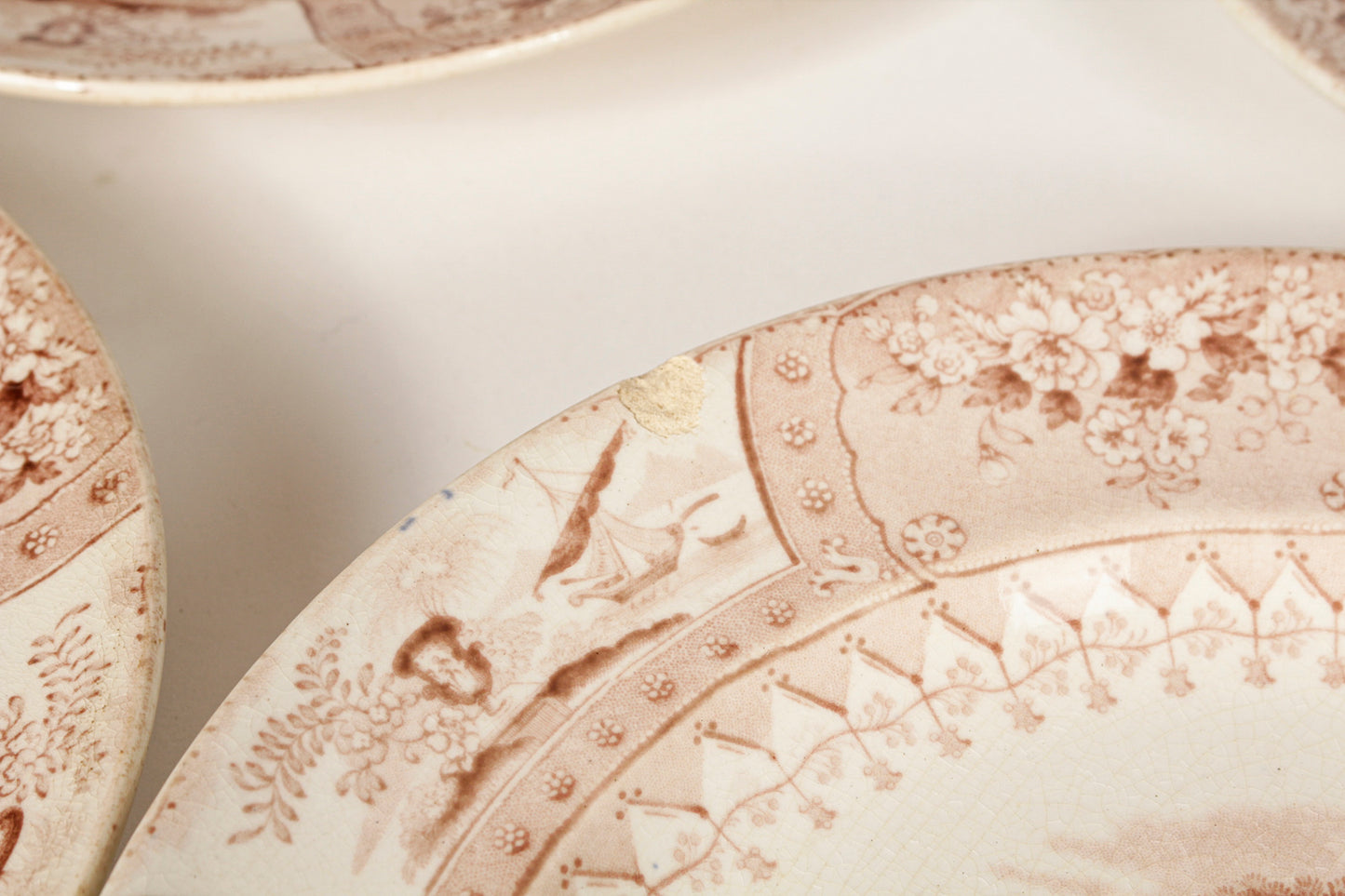 Servizio  di piatti  piani 22 pezzi ceramica marcata Canova Stone Ware by Thomas Mayer Staffordshire 1830