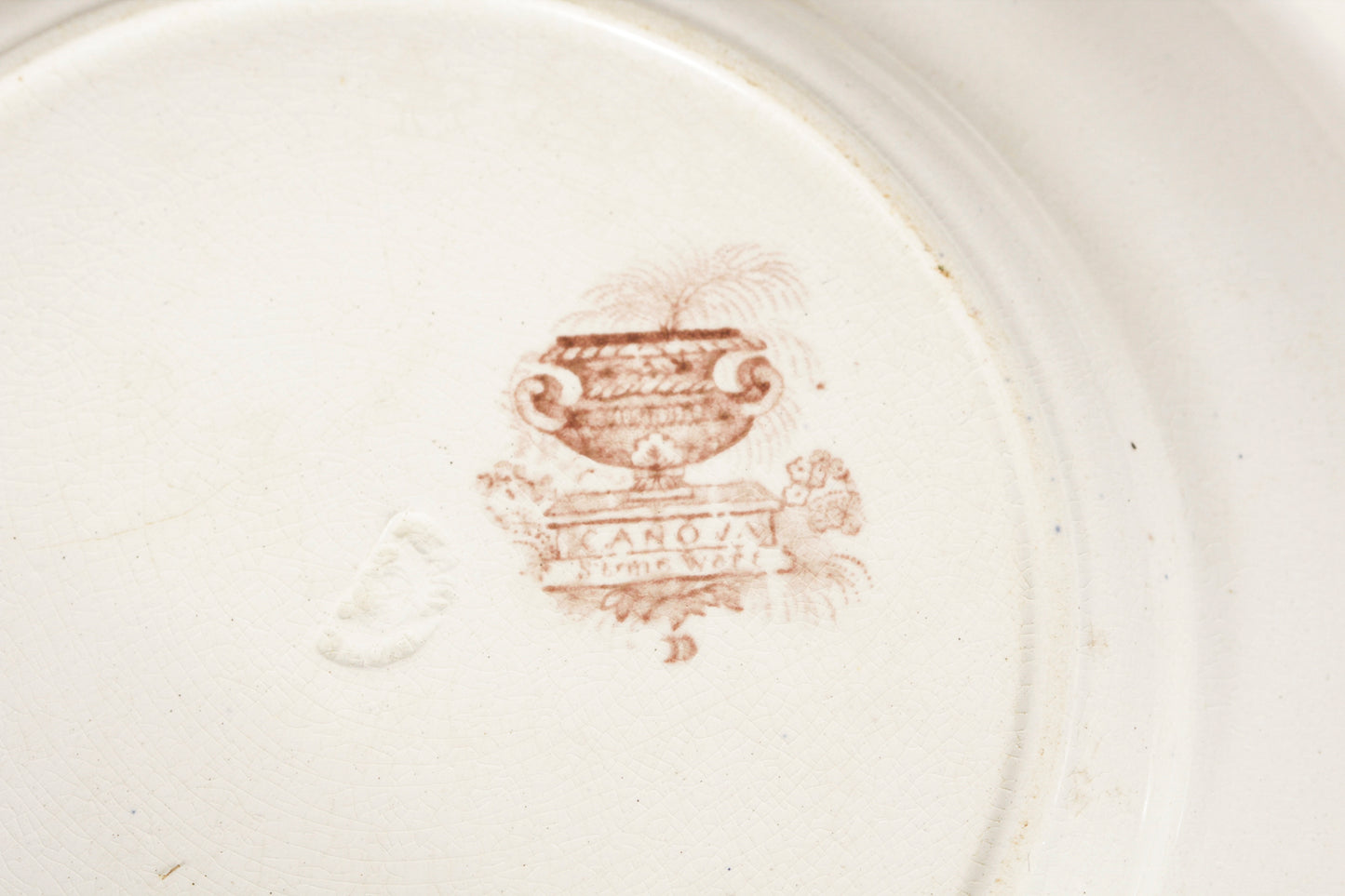 Servizio  di piatti  piani 22 pezzi ceramica marcata Canova Stone Ware by Thomas Mayer Staffordshire 1830