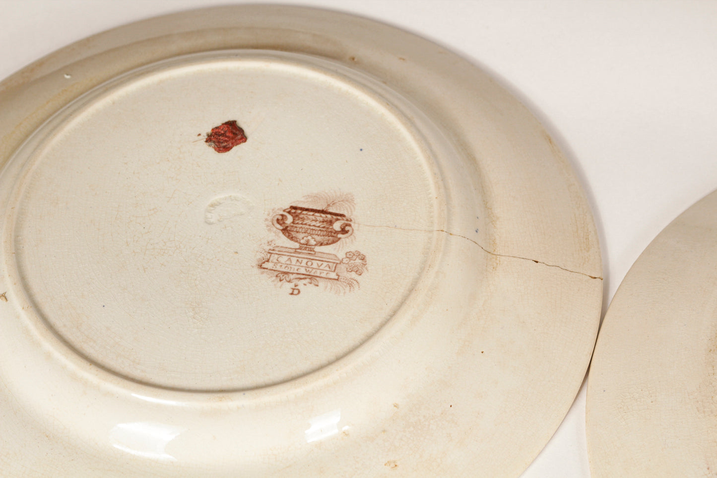 Servizio  di piatti  piani 22 pezzi ceramica marcata Canova Stone Ware by Thomas Mayer Staffordshire 1830