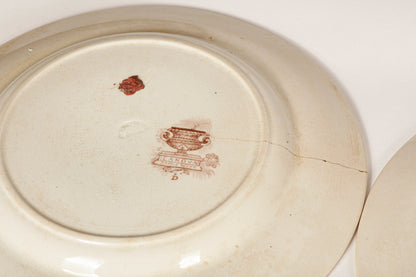 Servizio  di piatti  piani 22 pezzi ceramica marcata Canova Stone Ware by Thomas Mayer Staffordshire 1830