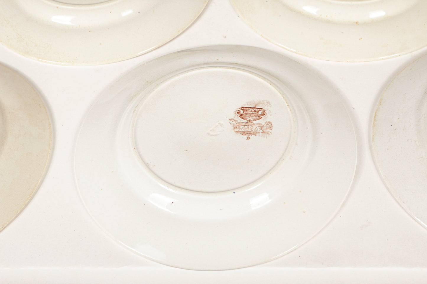 Servizio  di piatti  piani 22 pezzi ceramica marcata Canova Stone Ware by Thomas Mayer Staffordshire 1830