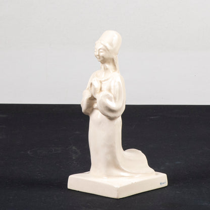 Statua ceramica firmata Urbino 936 donna in preghiera